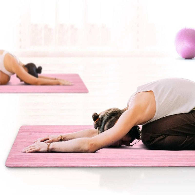 Yoga Mats, Fitness Mats, Exercise Mats - High-Density Hot Yoga Mat, Durable Rebound Mat for Yoga, Pilates & Fitness - Non-Slip, Easy to Clean, Ideal for Hot Yoga, Stretching, Workouts, Home & Studio Use