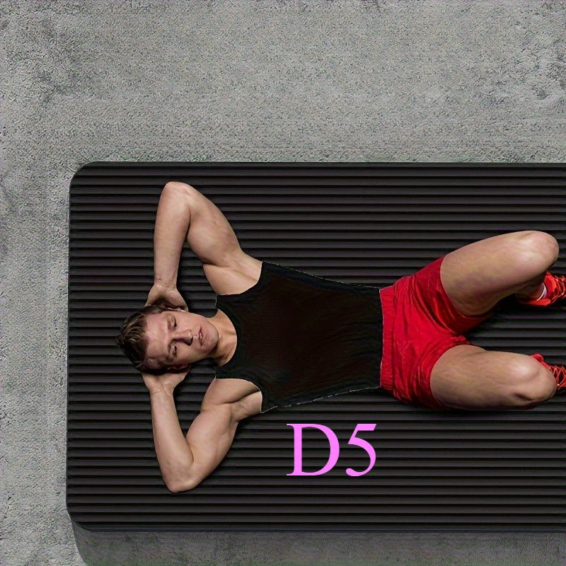 1 Heavy-Duty Non-Slip Thick Yoga Mat with Free Storage Strap | Pink\u002FPurple\u002FBlack, High-Density Cushioned, Shockproof, Portable for Gym, Pilates, Tai - Compatible with Studio Workouts