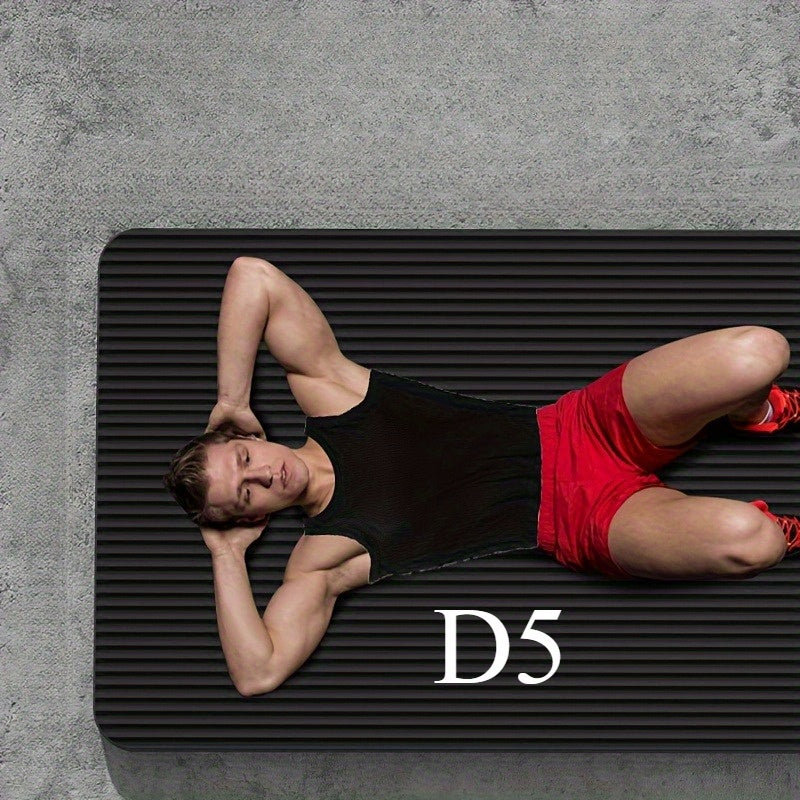 1 Heavy-Duty Non-Slip Thick Yoga Mat with Free Storage Strap | Pink\u002FPurple\u002FBlack, High-Density Cushioned, Shockproof, Portable for Gym, Pilates, Tai - Compatible with Studio Workouts